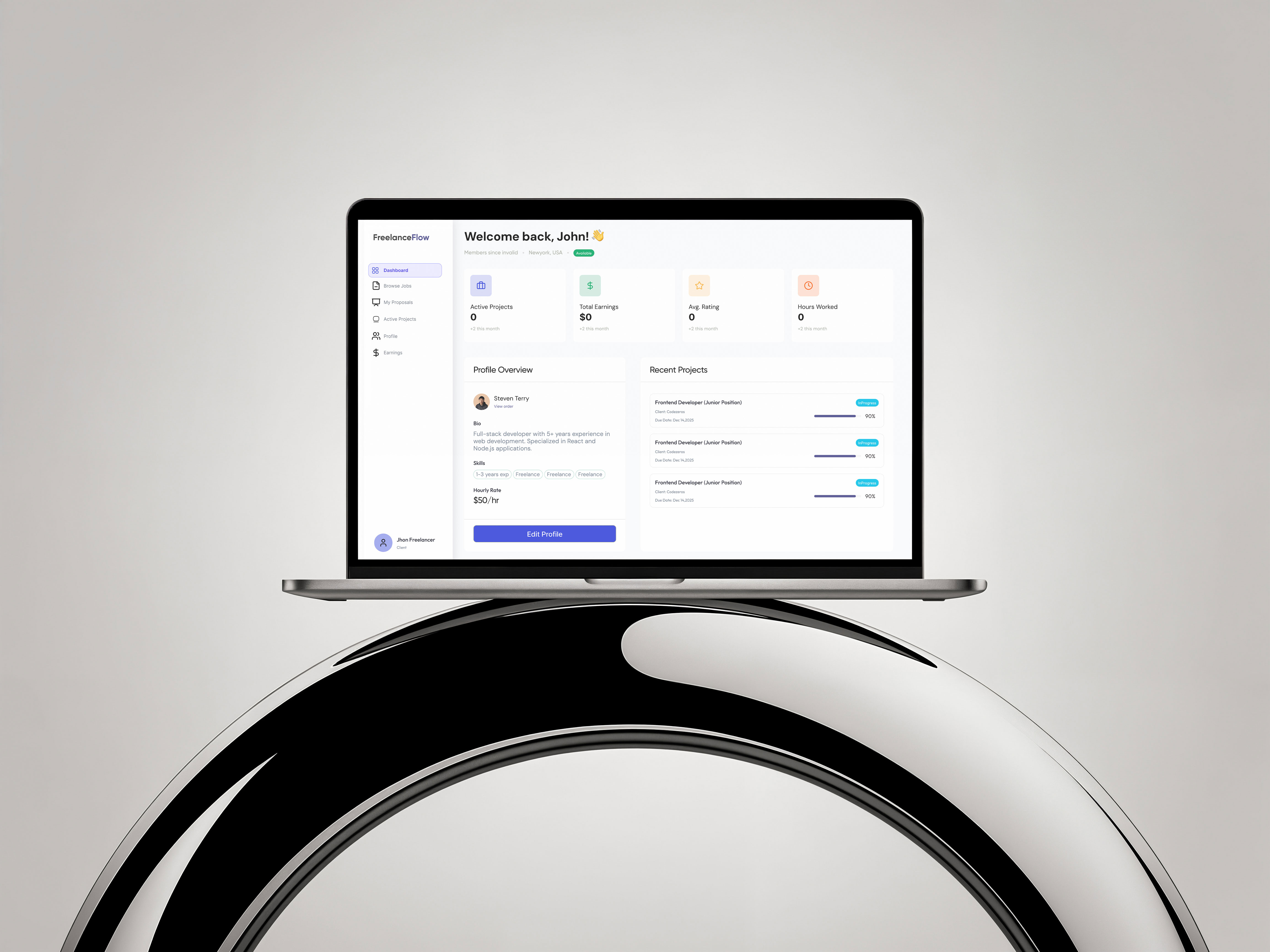 Designing a unified SaaS platform to simplify freelance workflows.